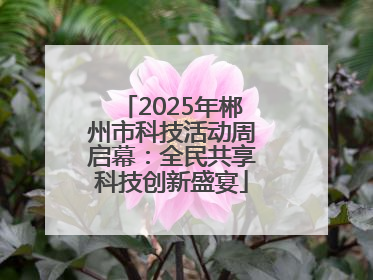 2025年郴州市科技活动周启幕：全民共享科技创新盛宴