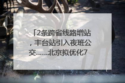 2条跨省线路增站，丰台站引入夜班公交……北京拟优化7条公交线！