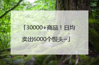 30000+商品！日均卖出6000个馒头~