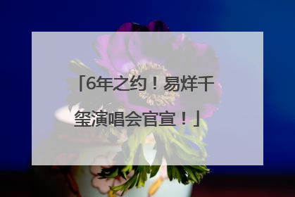 6年之约！易烊千玺演唱会官宣！