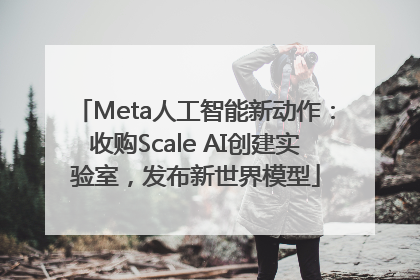 Meta人工智能新动作：收购Scale AI创建实验室，发布新世界模型